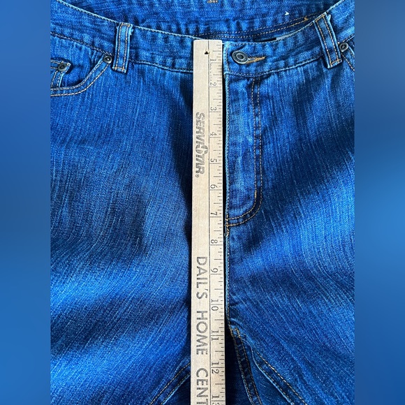 Talbots Petites Stretch Jeans Plus 14W Straight Leg Stretch Medium Wash Denim - Picture 5 of 7